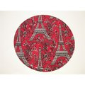 Andreas 10 in Eiffel Red Silicone Trivet 3PK TRT281